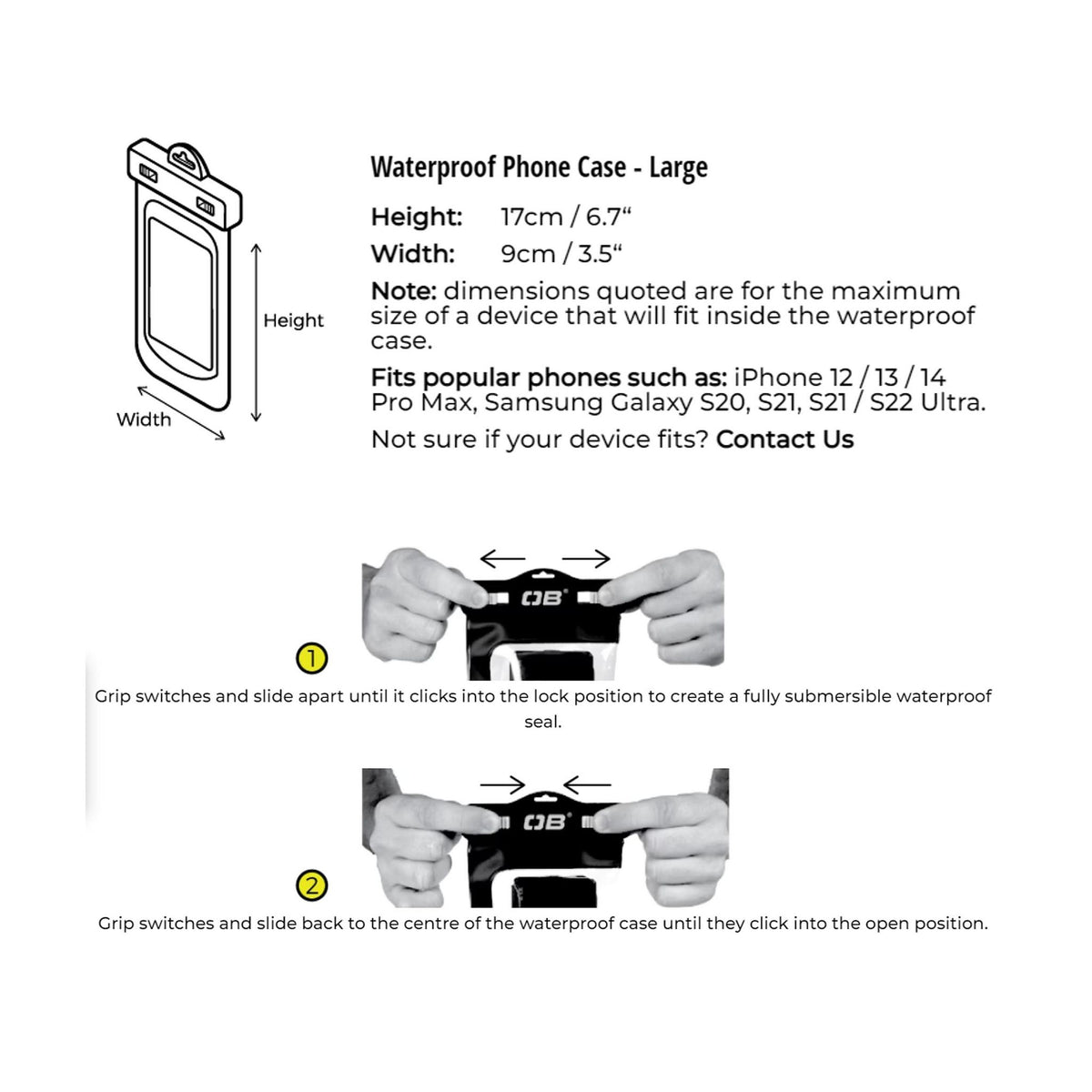 OverBoard wasserdichte Handy iPhone Tasche