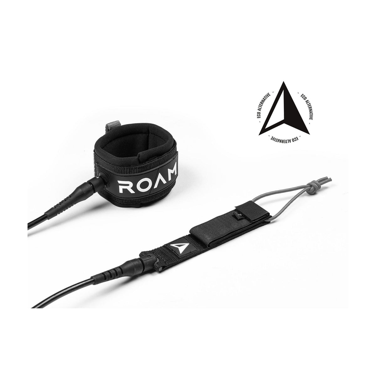 ROAM Surfboard ECO Leash Recycelt Black