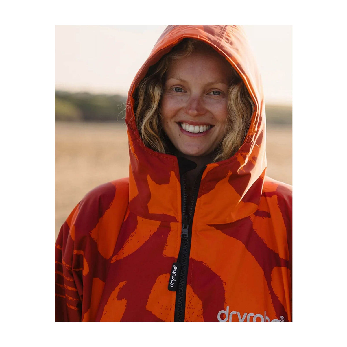 DRYROBE Advance Long Sleeve Mosaic Palm XL Orange Adult