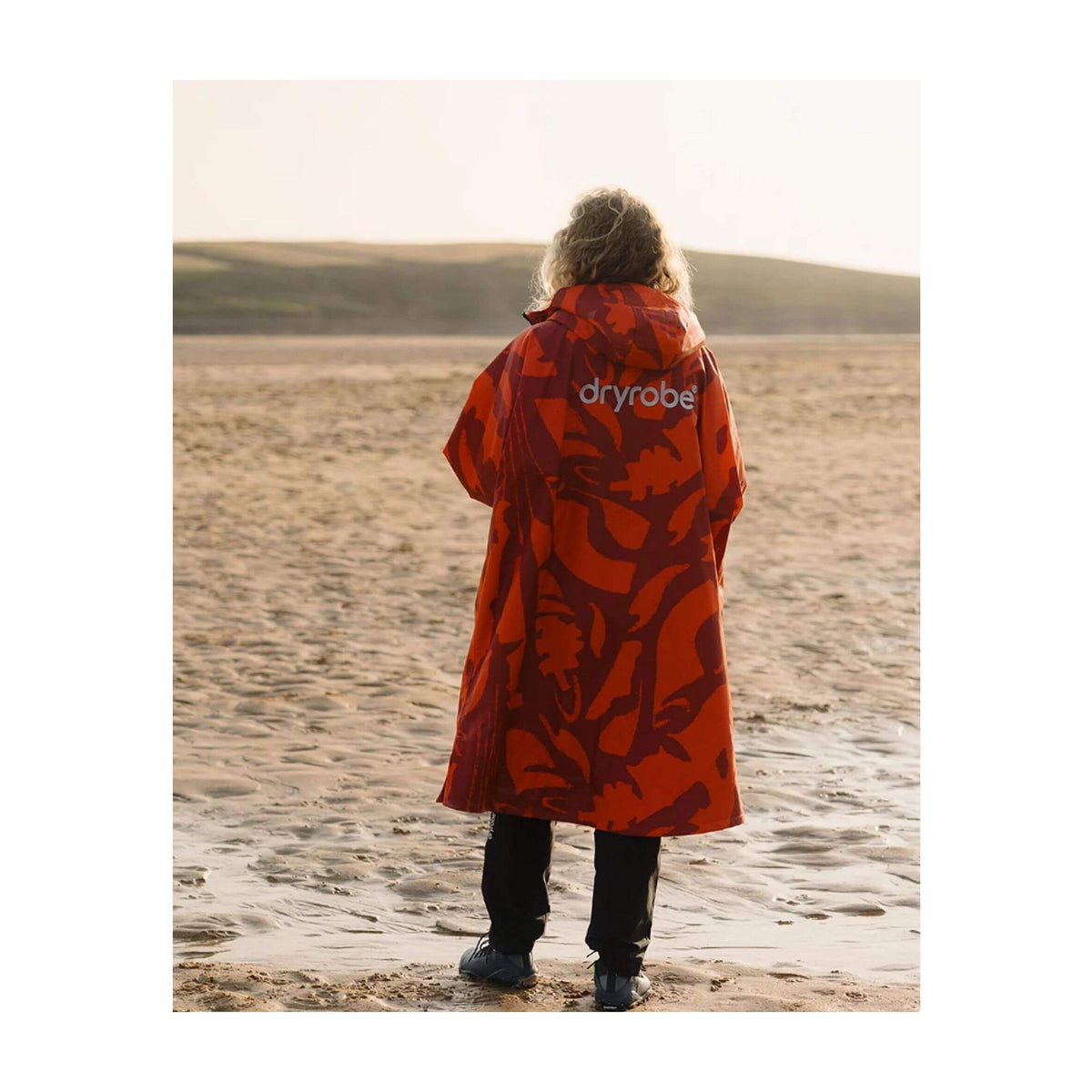 DRYROBE Advance Long Sleeve Mosaic Palm XL Orange Adult