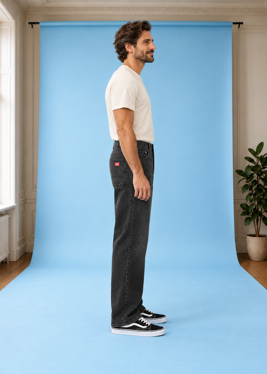 Work Jeans 954 RELAXED STRAIGHT BlackWashFaded