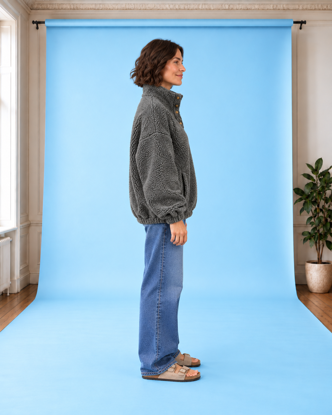 Fleece-Pullover Run The Road OffBlack