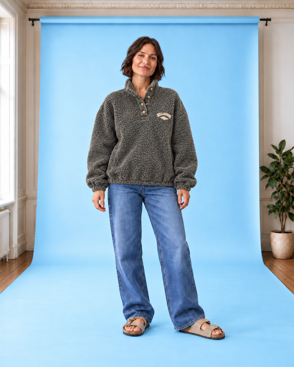 Fleece-Pullover Run The Road OffBlack