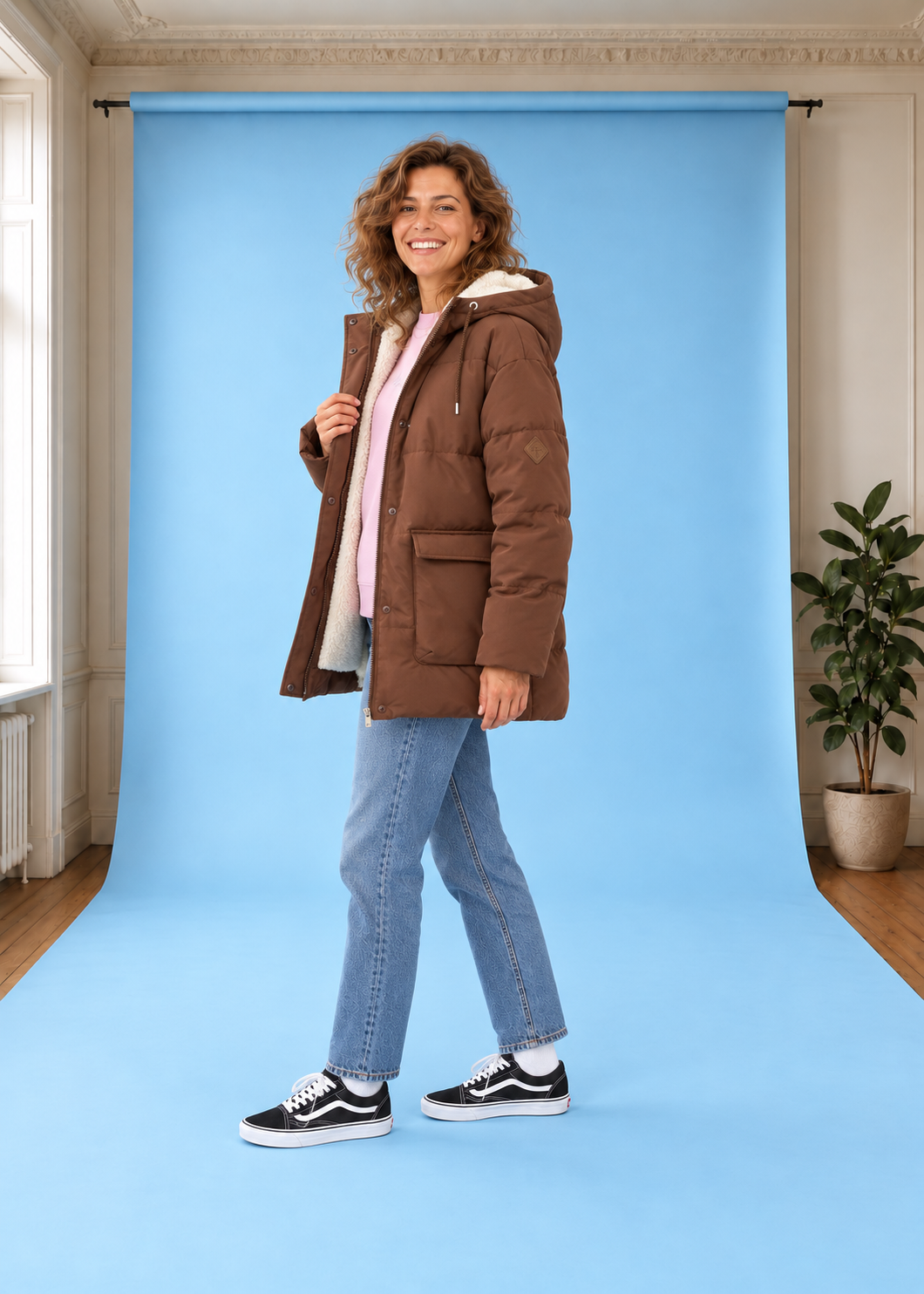 Mantel mit Kapuze Seaside Memories Chestnut