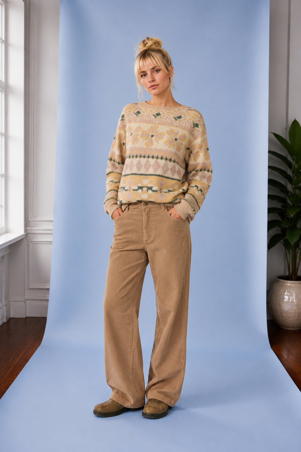 Kordhose Midtown Cord Cobblestone