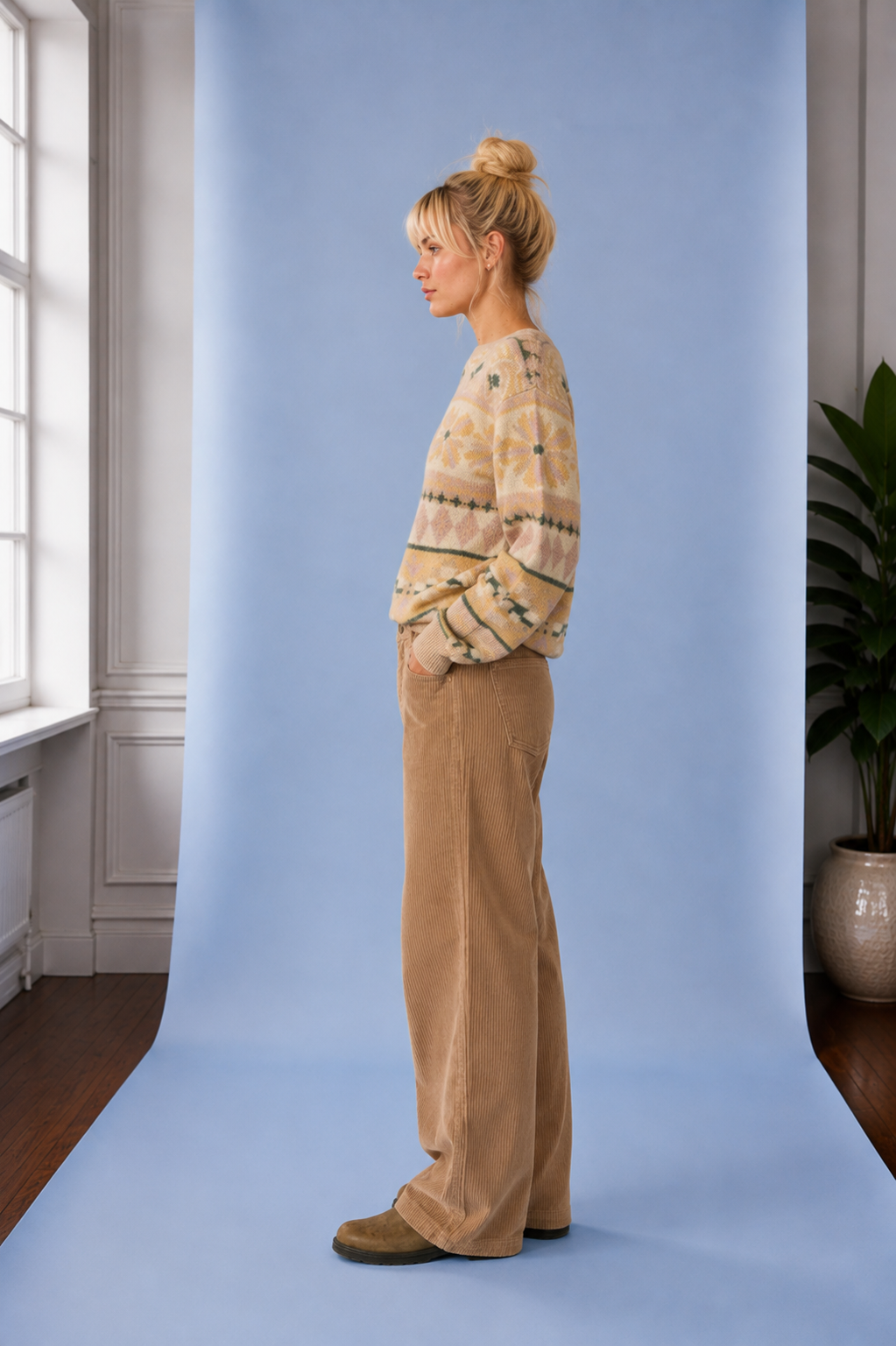 Kordhose Midtown Cord Cobblestone