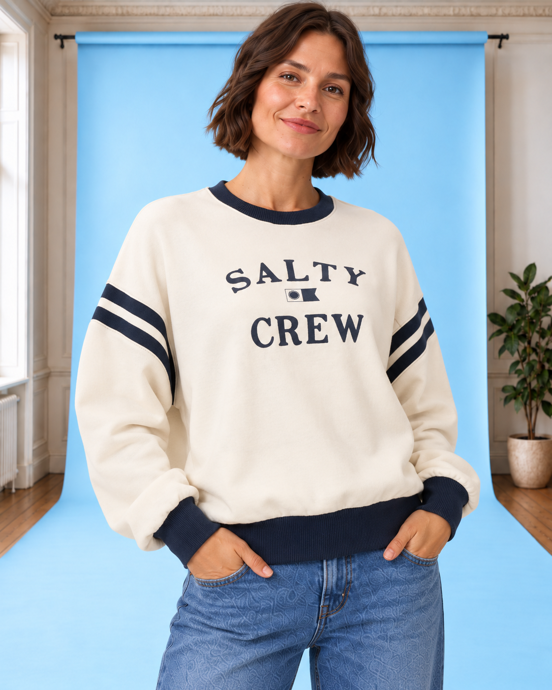 Sweatshirt Maritime Crew OffWhite