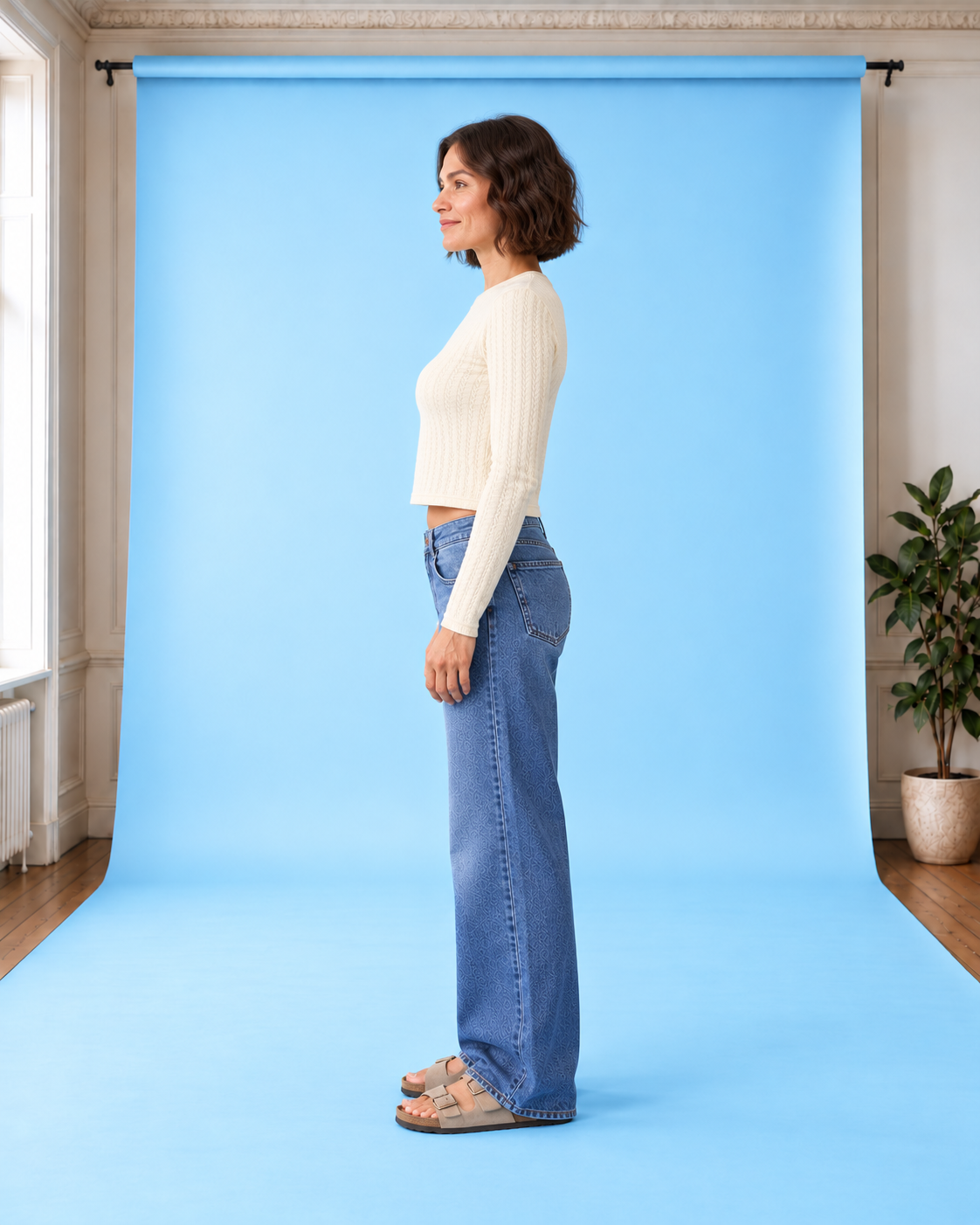 Rippstrick-Oberteil Way Out Knit WhiteCap