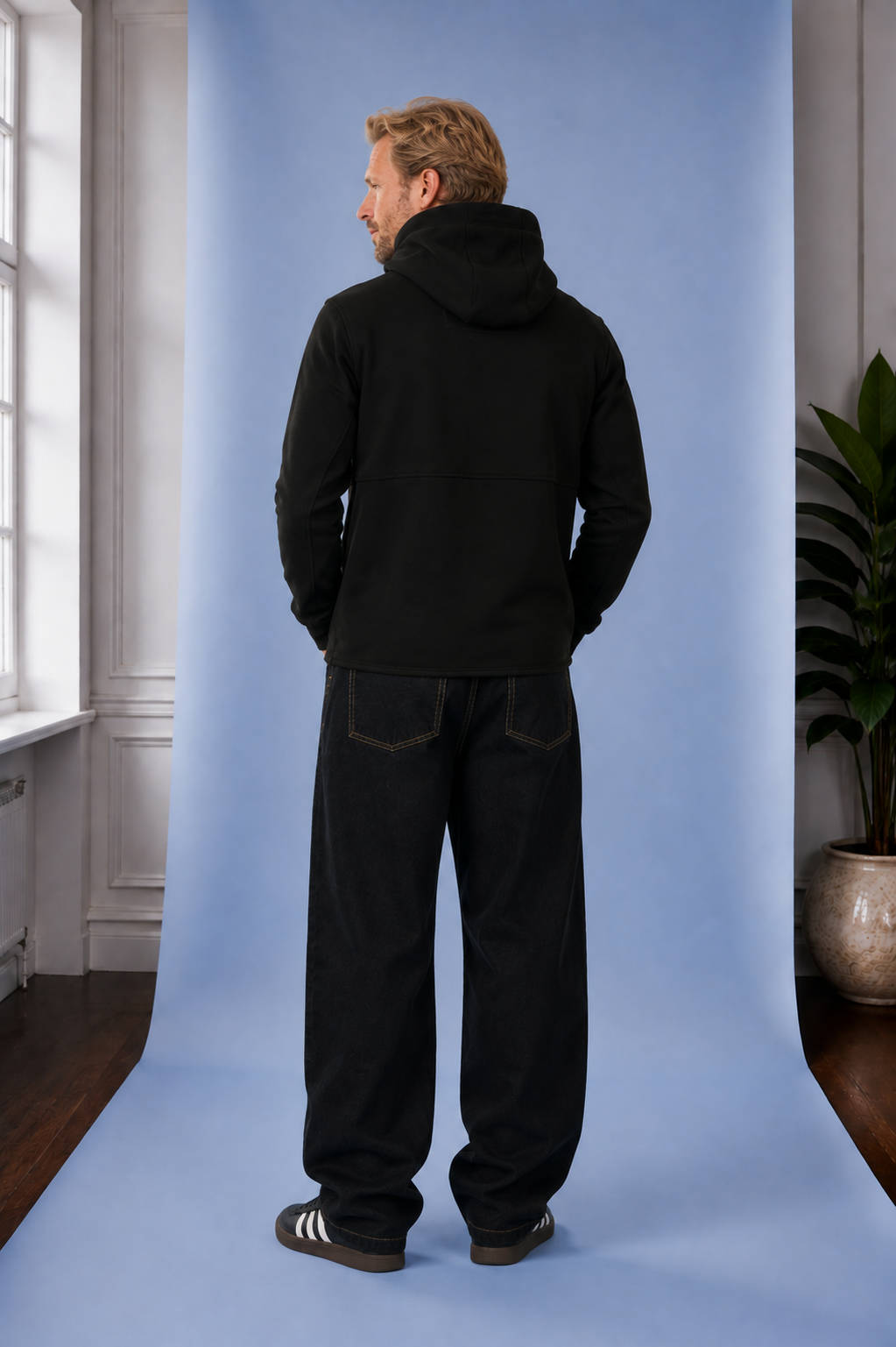Departed Anti-Series Pullover mit Reißverschluss Black