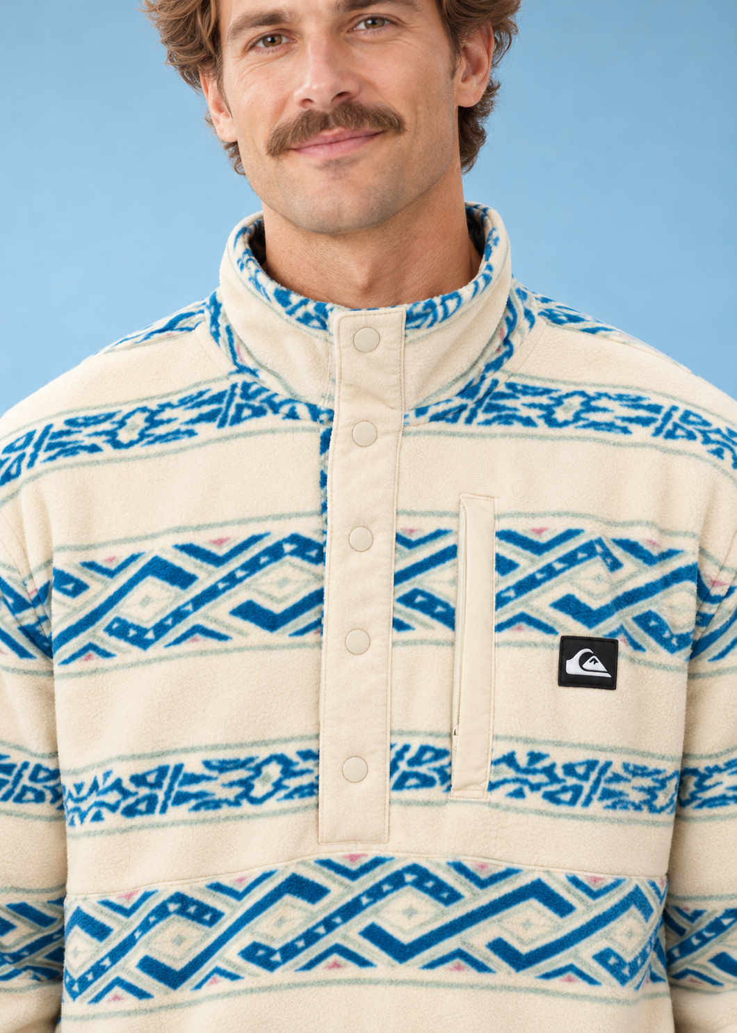 Fleece Pullover No Destination Hs QuikLifeStripePeyote