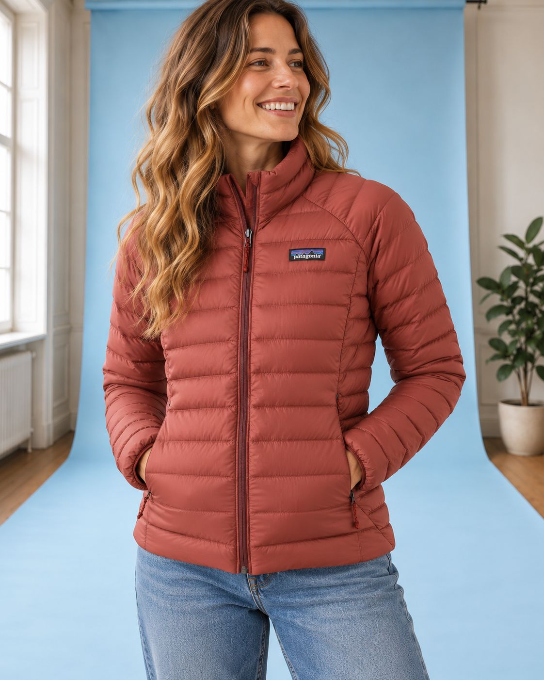 Jacke Women's Down Sweater PottersRed
