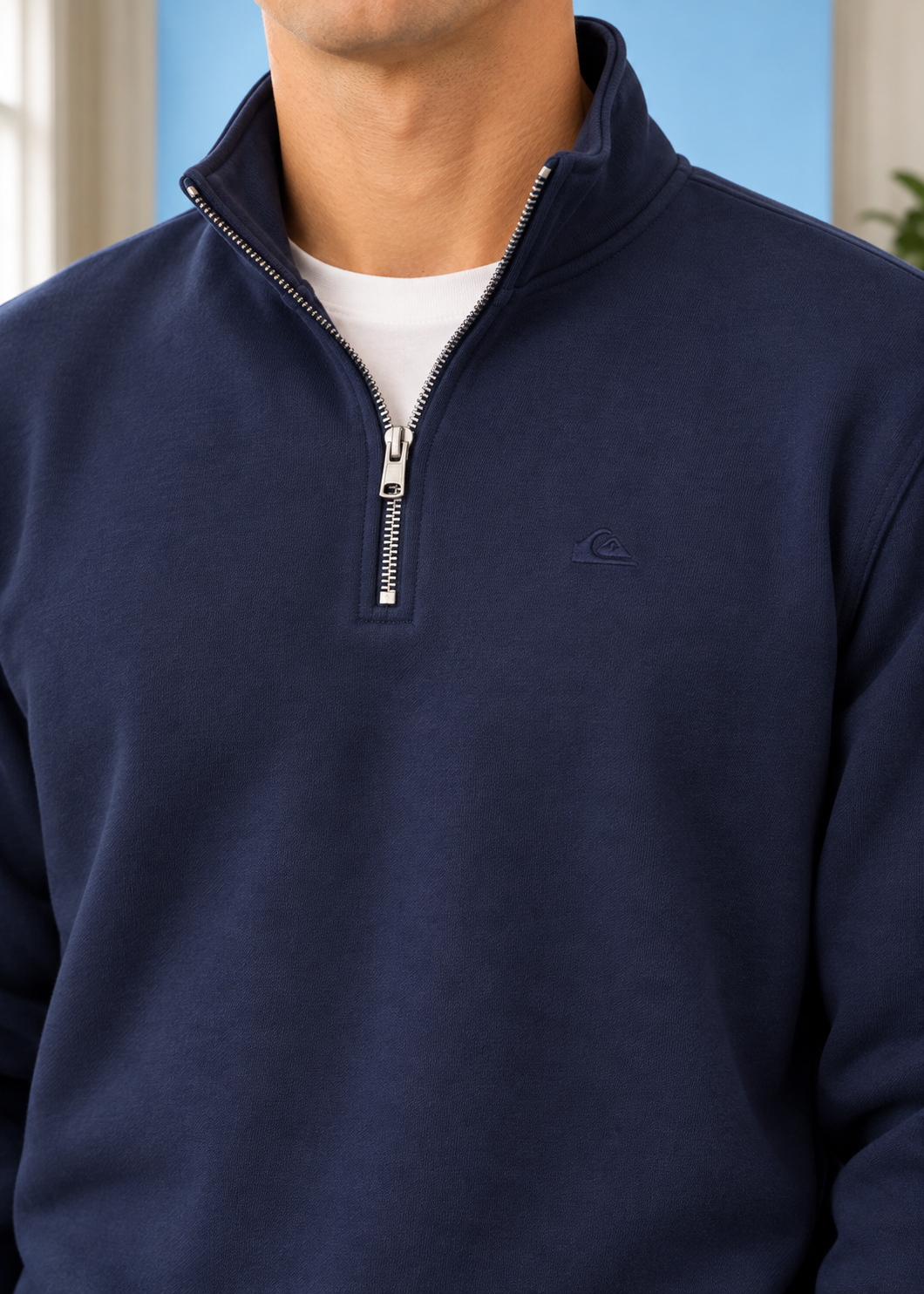 Half-Zip Sweater Salt Water 1/4 DarkNavy