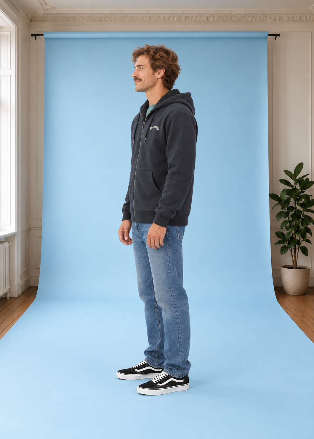 Sweatjacke Arch Sherpa Black