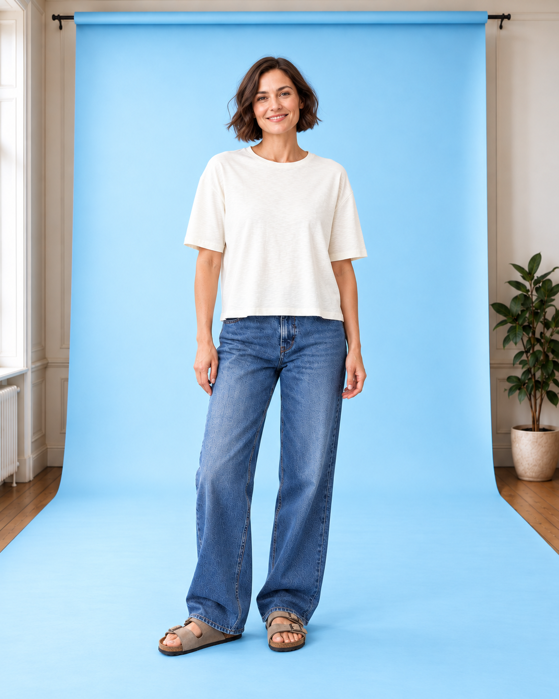 WOMENS BOXY TEE White