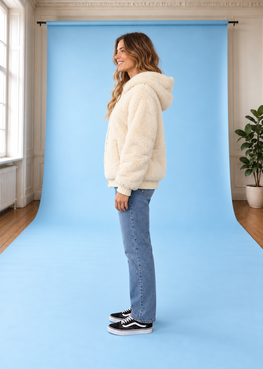 Fleecejacke mit Kapuze Bossa Nova Bone