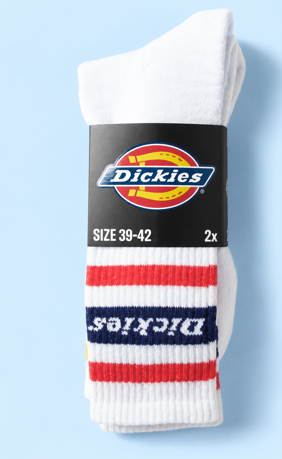 2er-Pack Socken GENOLA mit Kontraststreifen Gelb/Rot