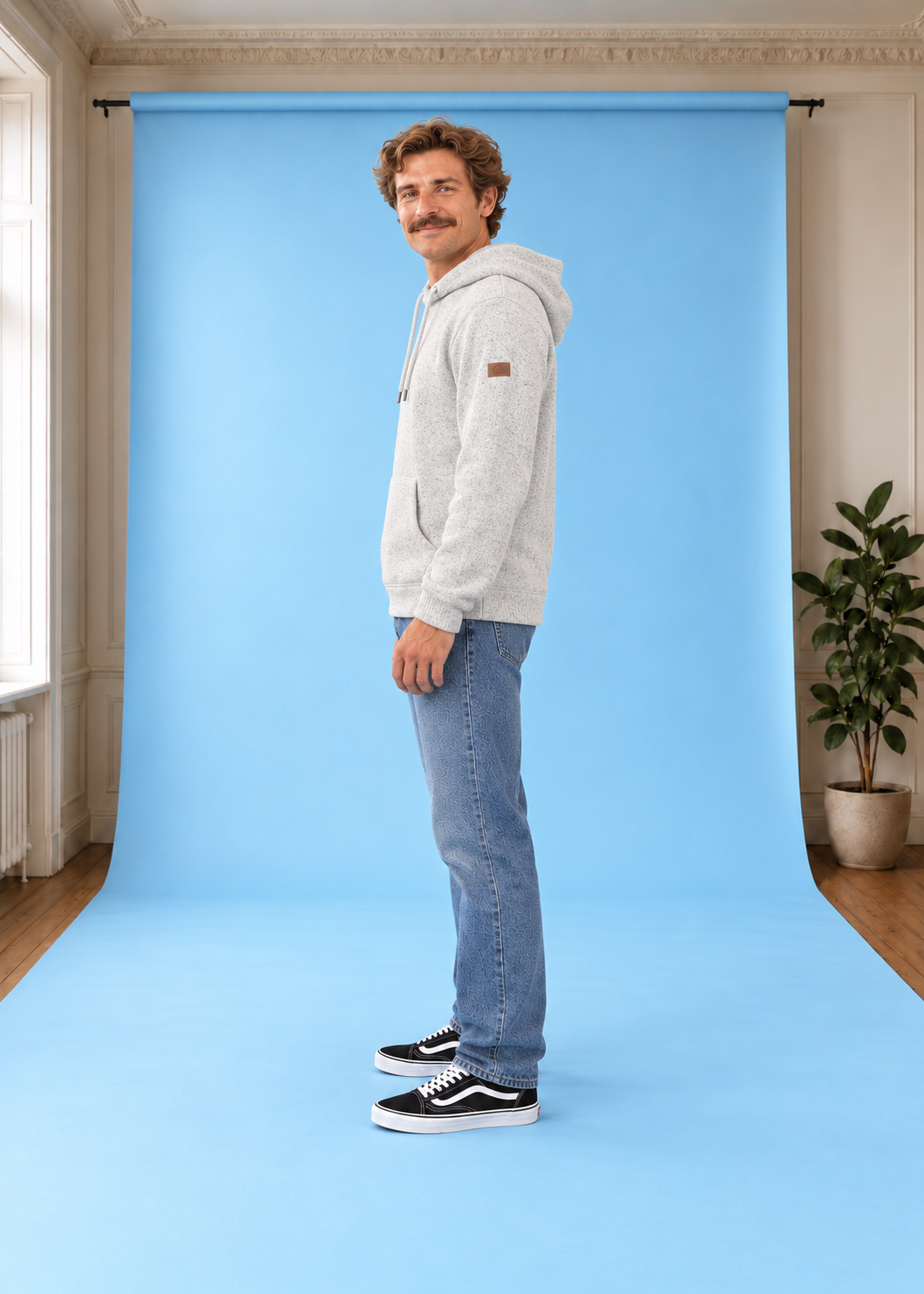 Hoodie Keller LightGreyHeather