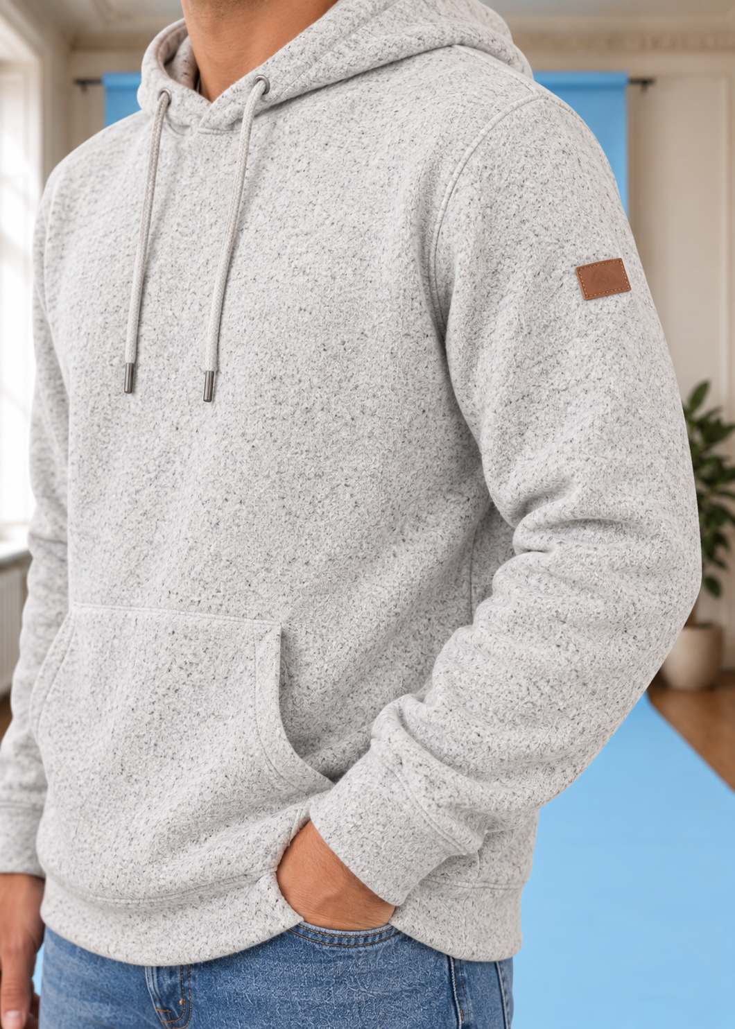 Hoodie Keller LightGreyHeather