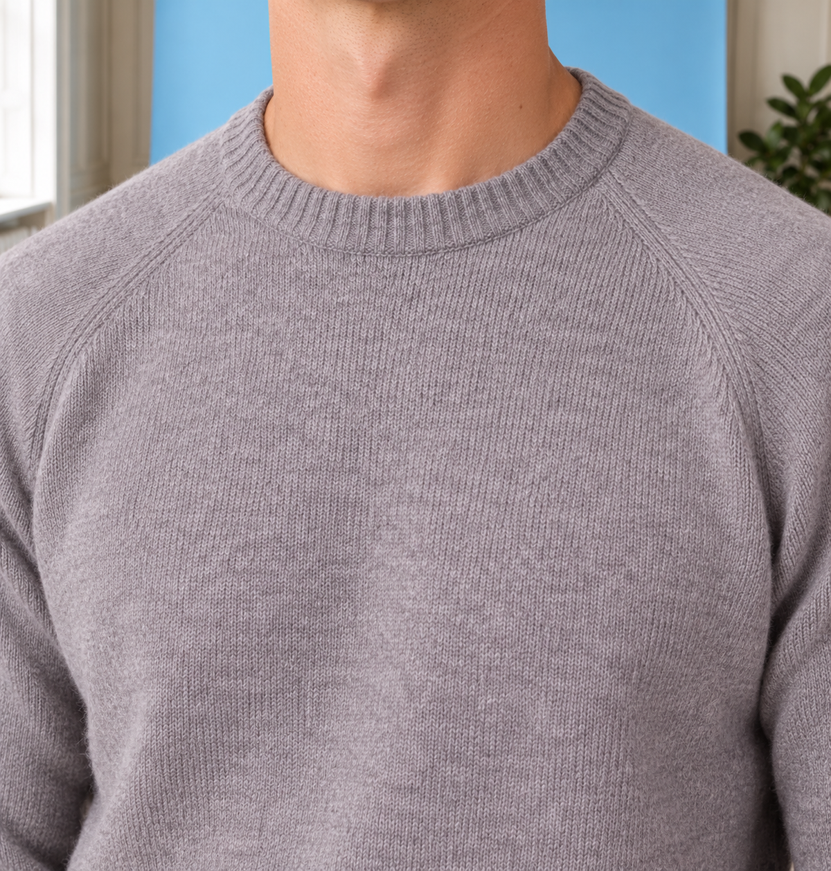 Strickpullover OLE KNIT LightGrey