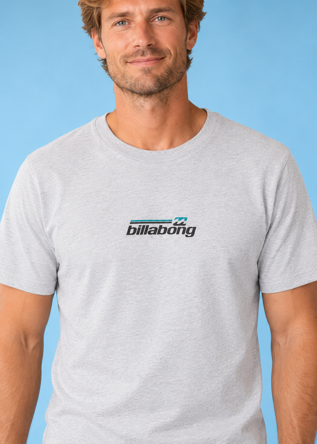 T-Shirt Word Mark LightGreyHeather
