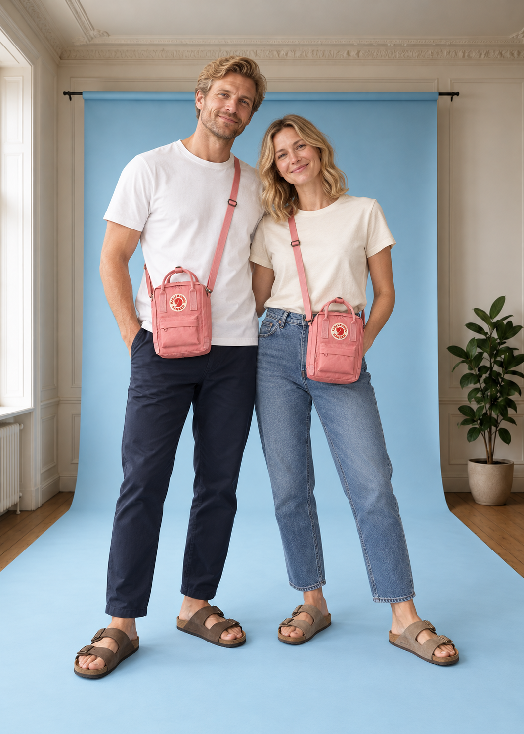 Schultertasche Kånken Sling Pink