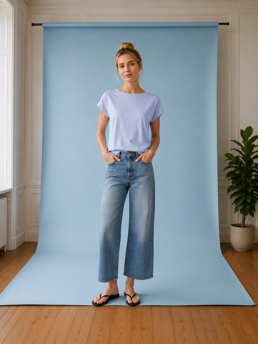 T-Shirt JILAANA SoftBlue
