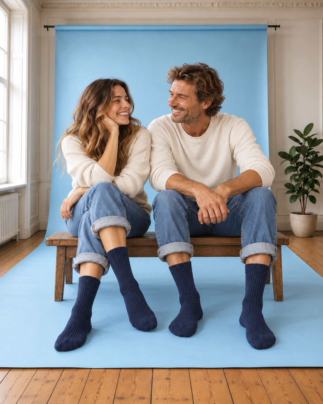 Wool Sock Navy
