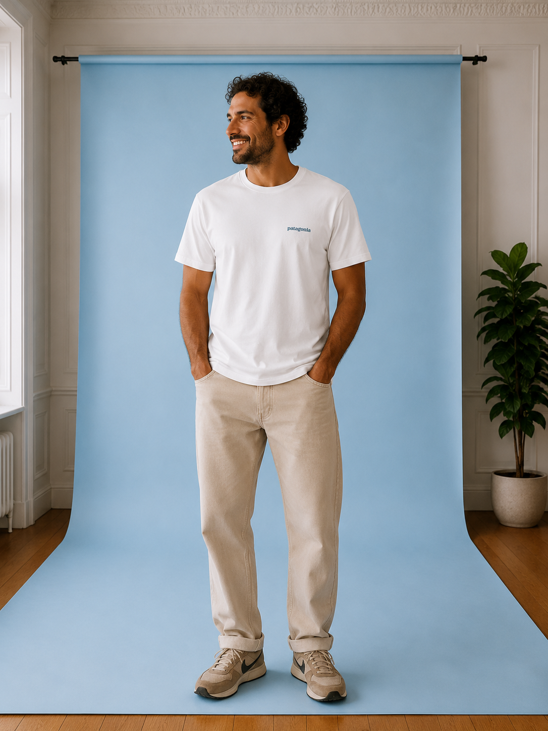 M's Flying Fish Responsibili-Tee FiberWhite
