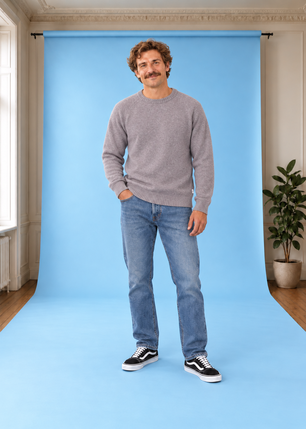 Strickpullover OLE KNIT LightGrey