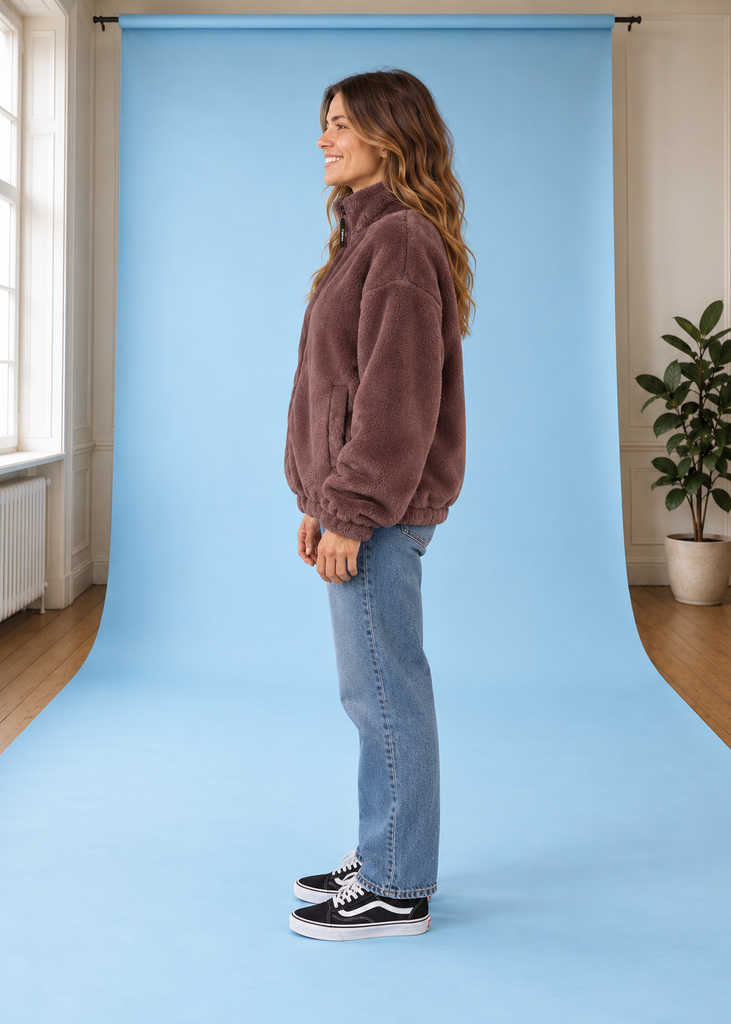 Must-Have Faux Fur Jacke PurpleGrey