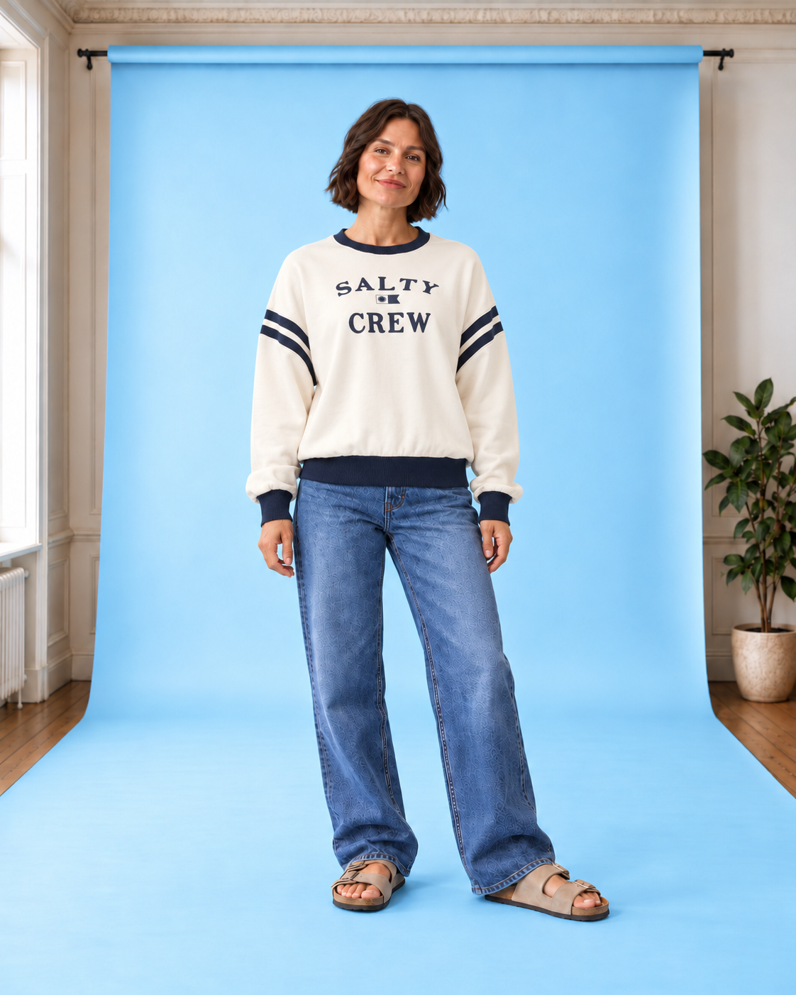 Sweatshirt Maritime Crew OffWhite