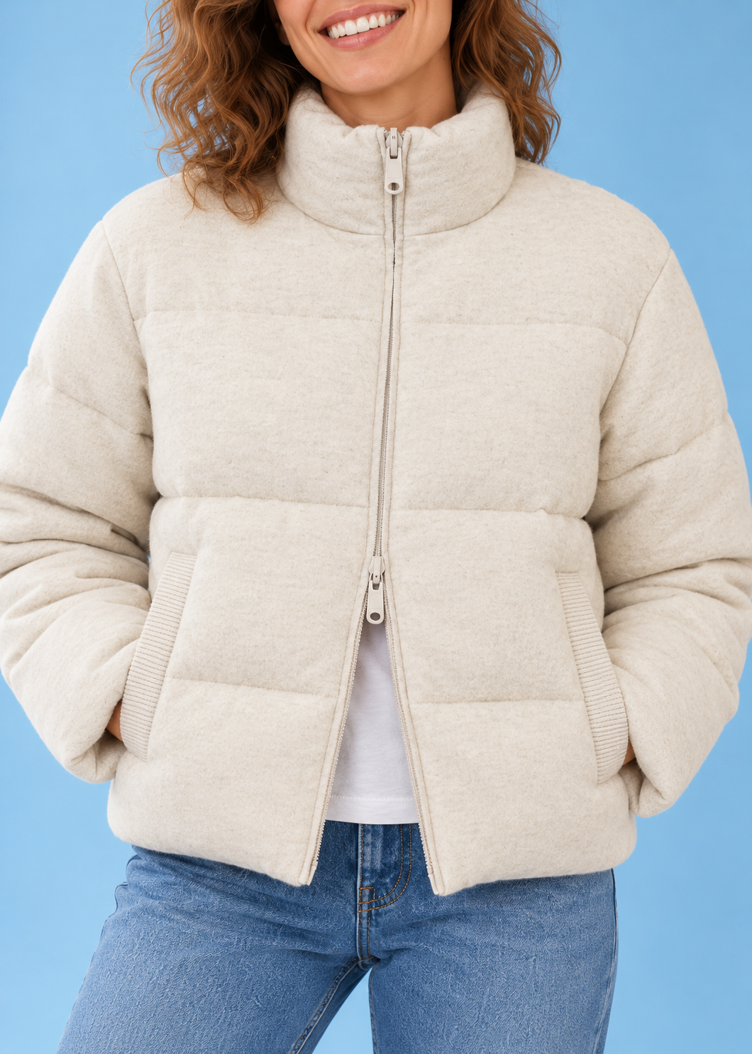Wendbare Hybridjacke Sintre Beige