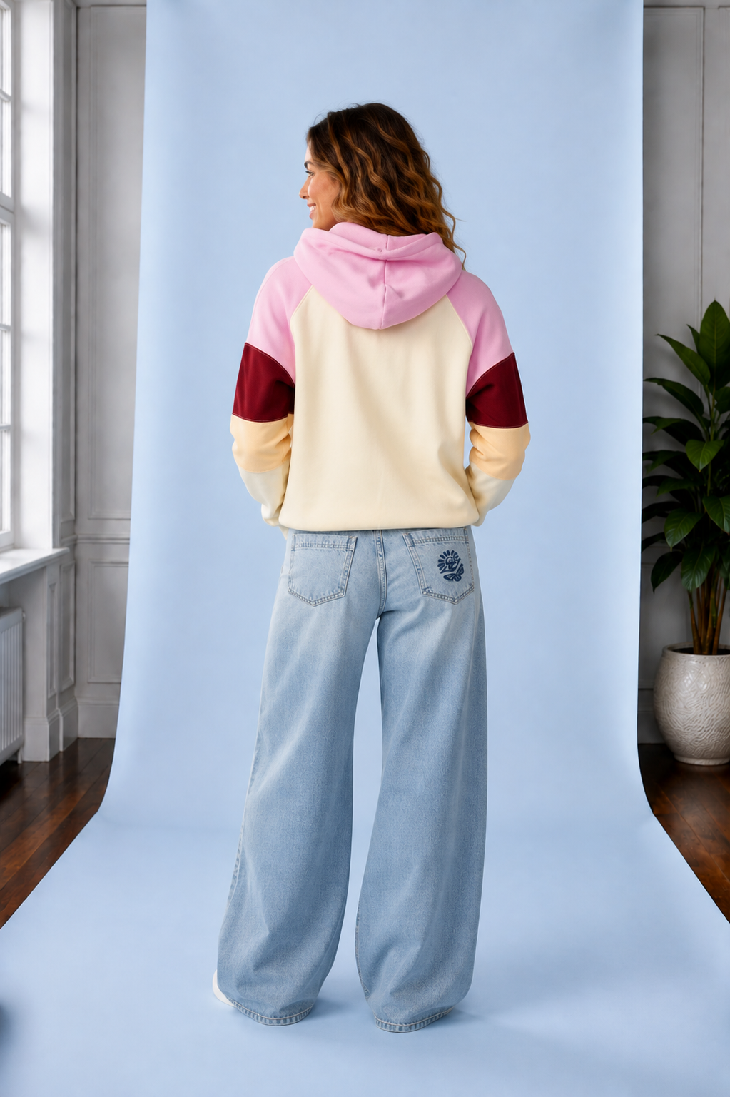 Party Wave Colour Block Sweatshirt MultiColor