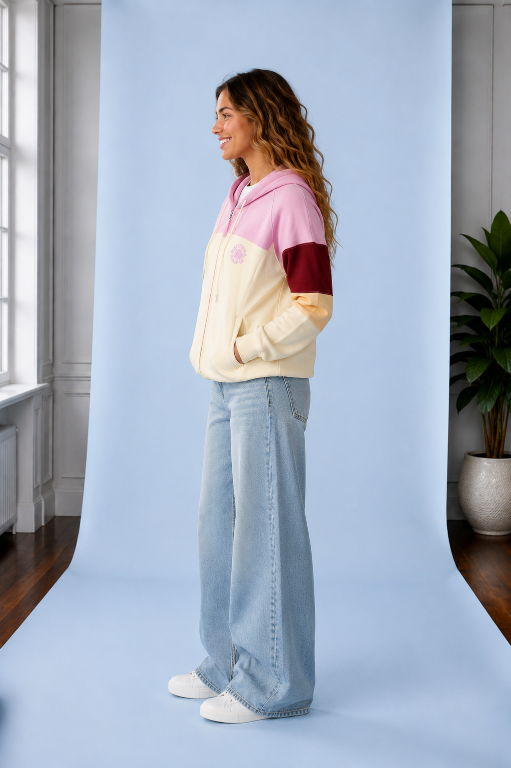 Party Wave Colour Block Sweatshirt MultiColor