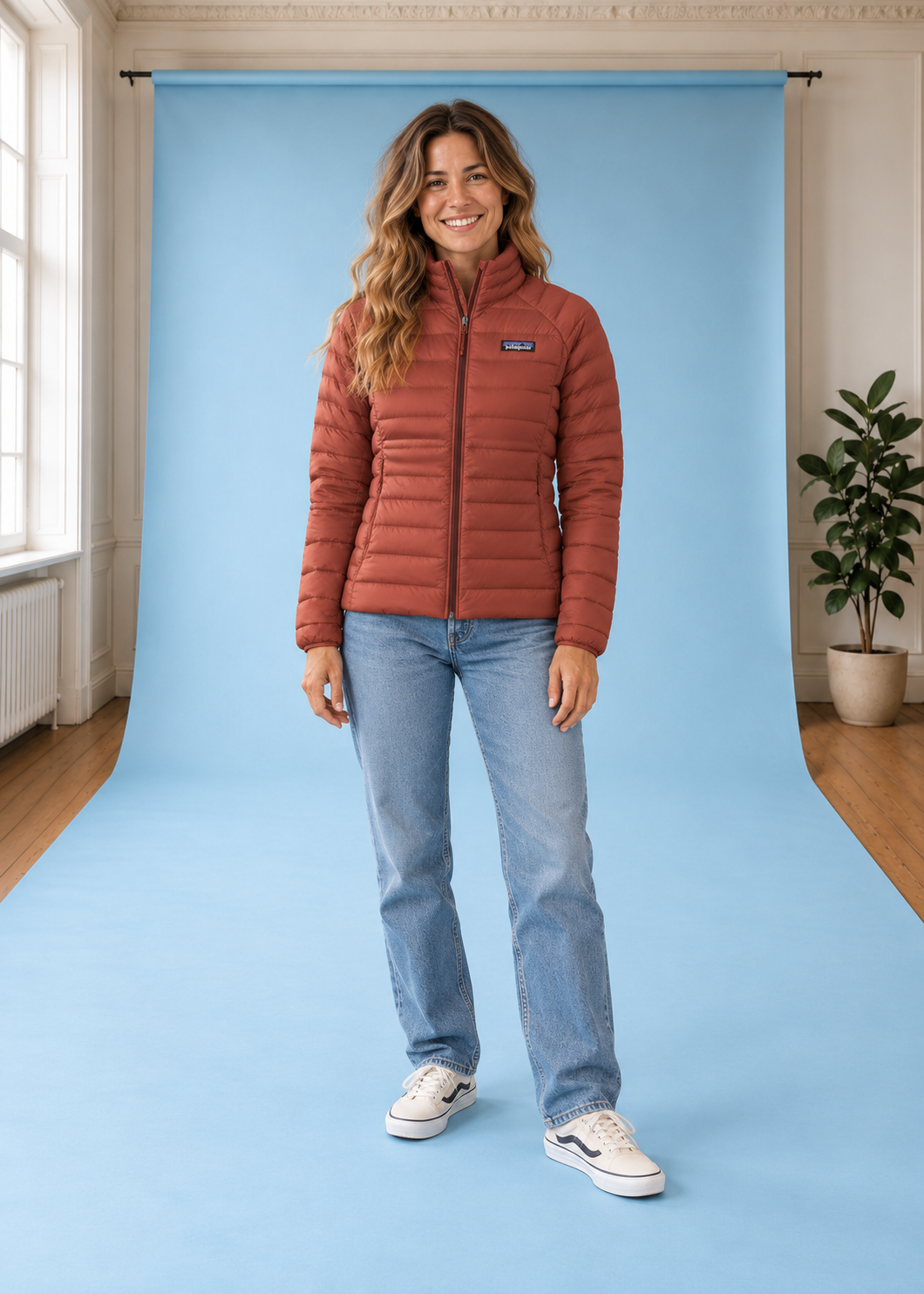 Jacke Women's Down Sweater PottersRed