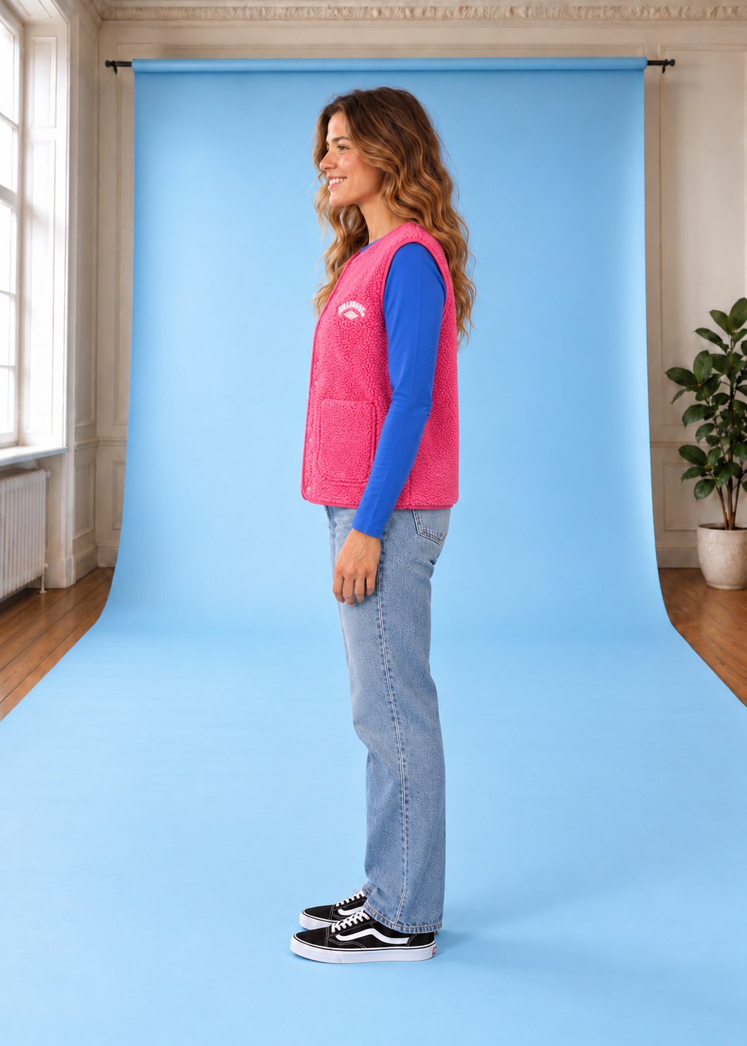 Sherpa-Weste Be Happy ParadisePink