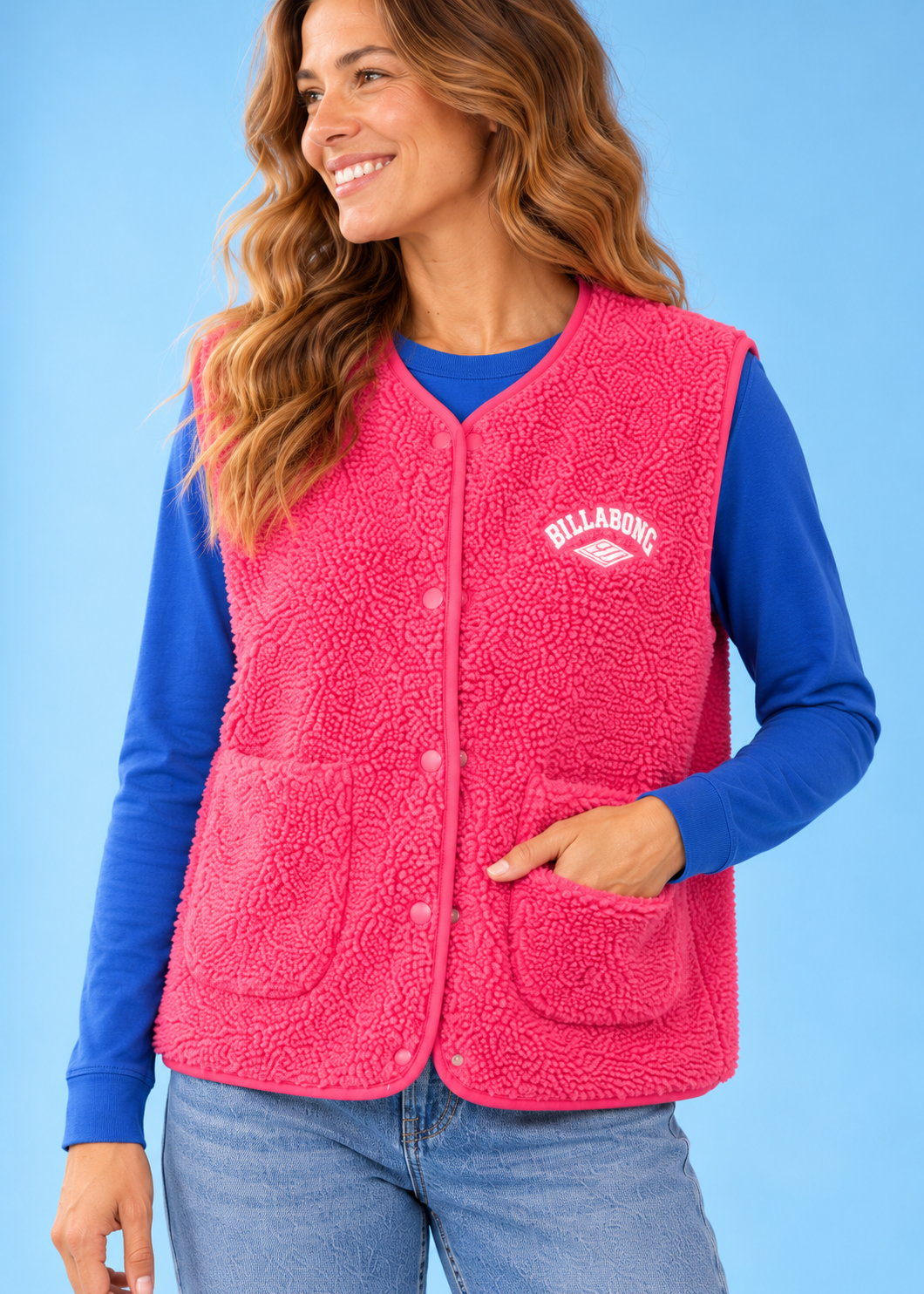 Sherpa-Weste Be Happy ParadisePink