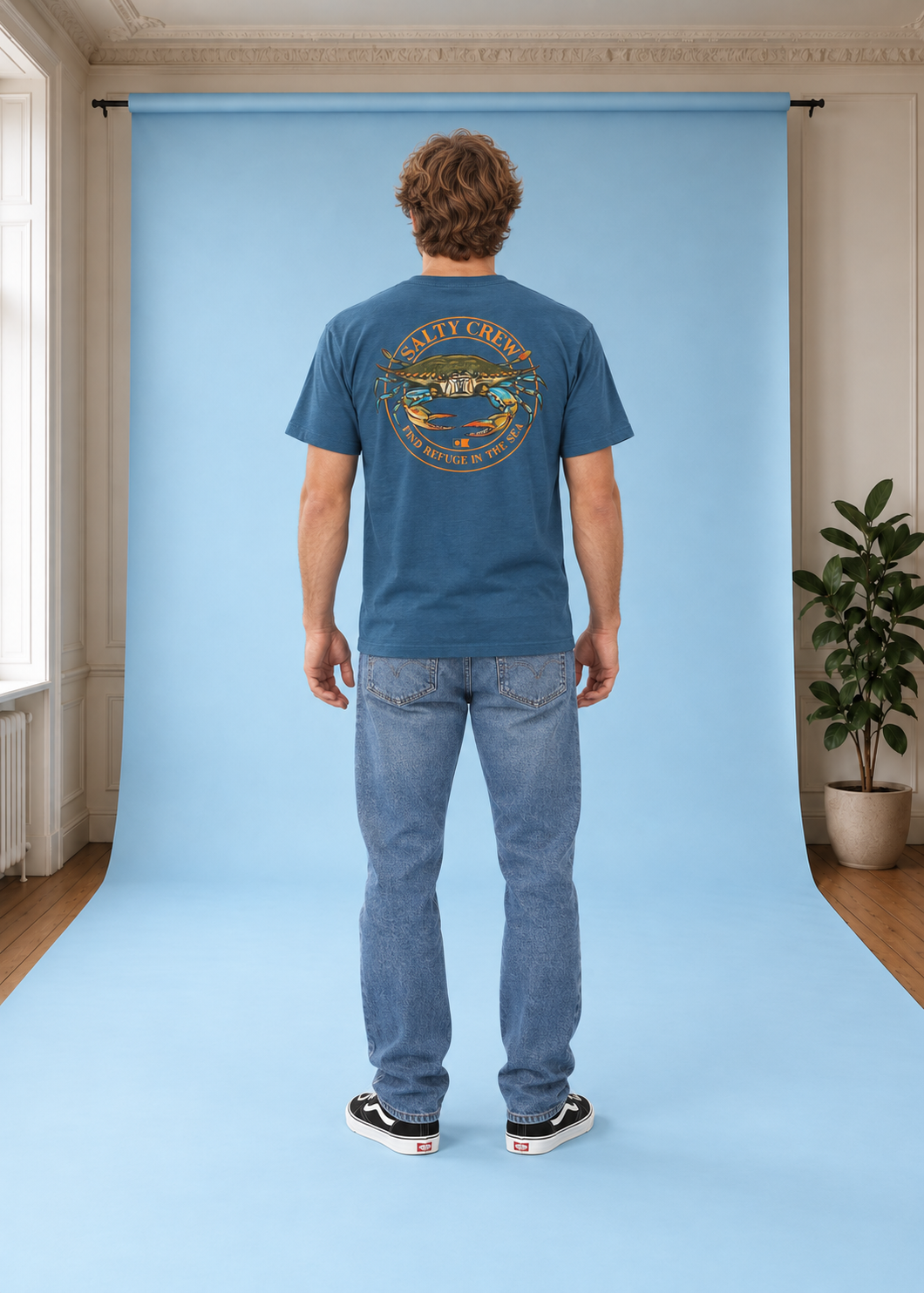 T-Shirt Jimmy Ss Tee Cast Blue