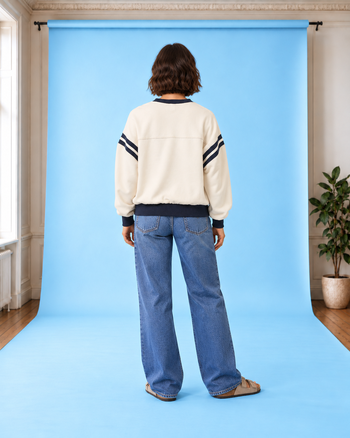 Sweatshirt Maritime Crew OffWhite