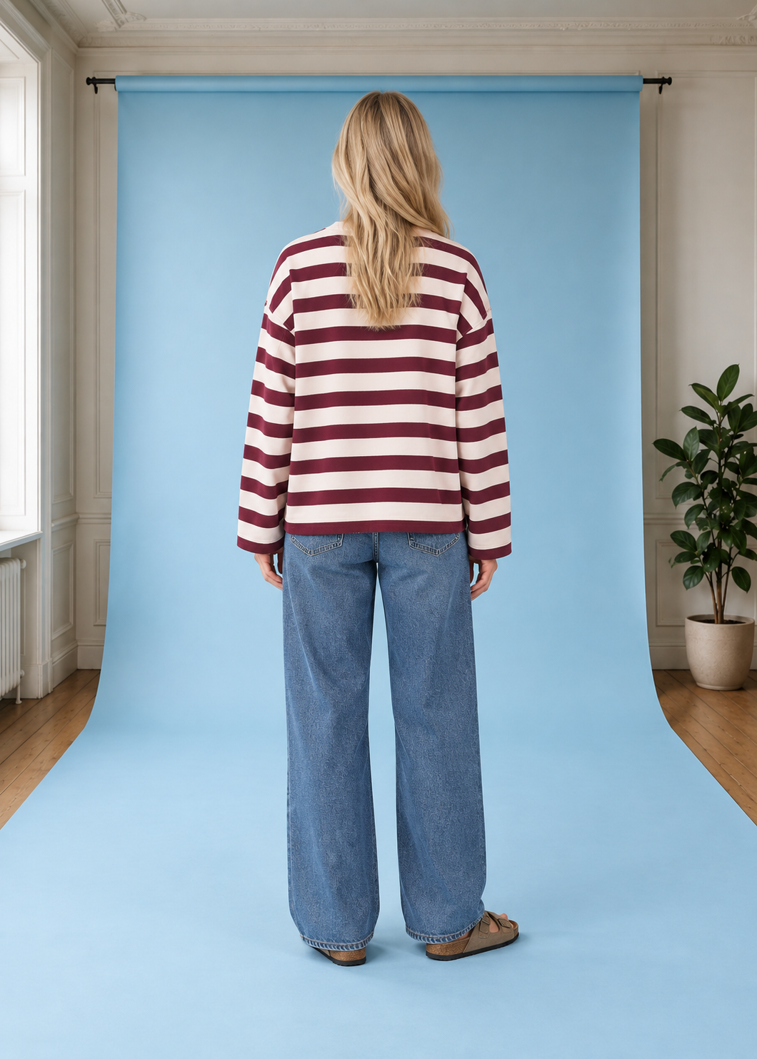 Sweatshirt ICONIC Å FRANKAA UndyedVelvetRed