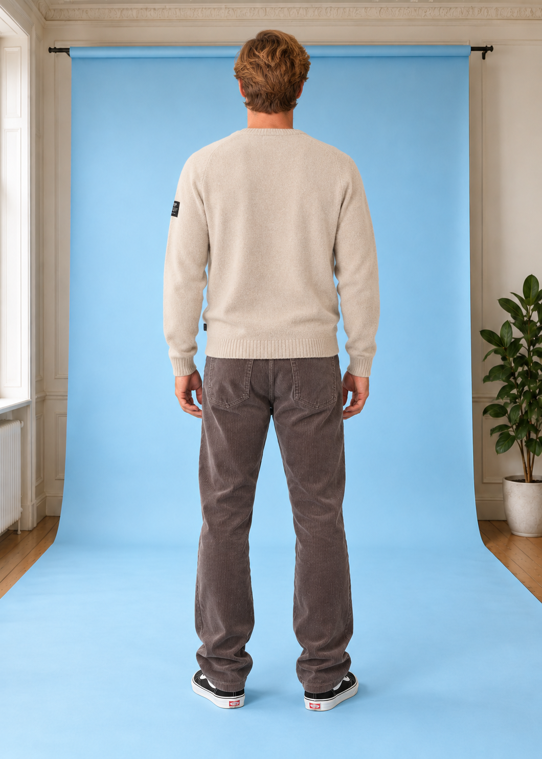 Strickpullover LAGUNA WITH TAG KNIT MAN ToastMelange