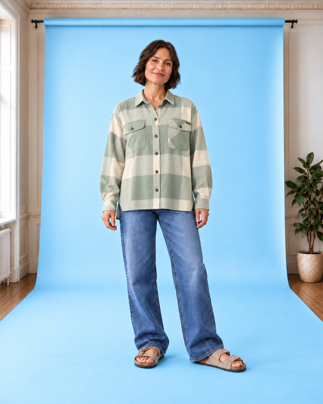 Flanellhemd Nomad Flannel SlateGrey