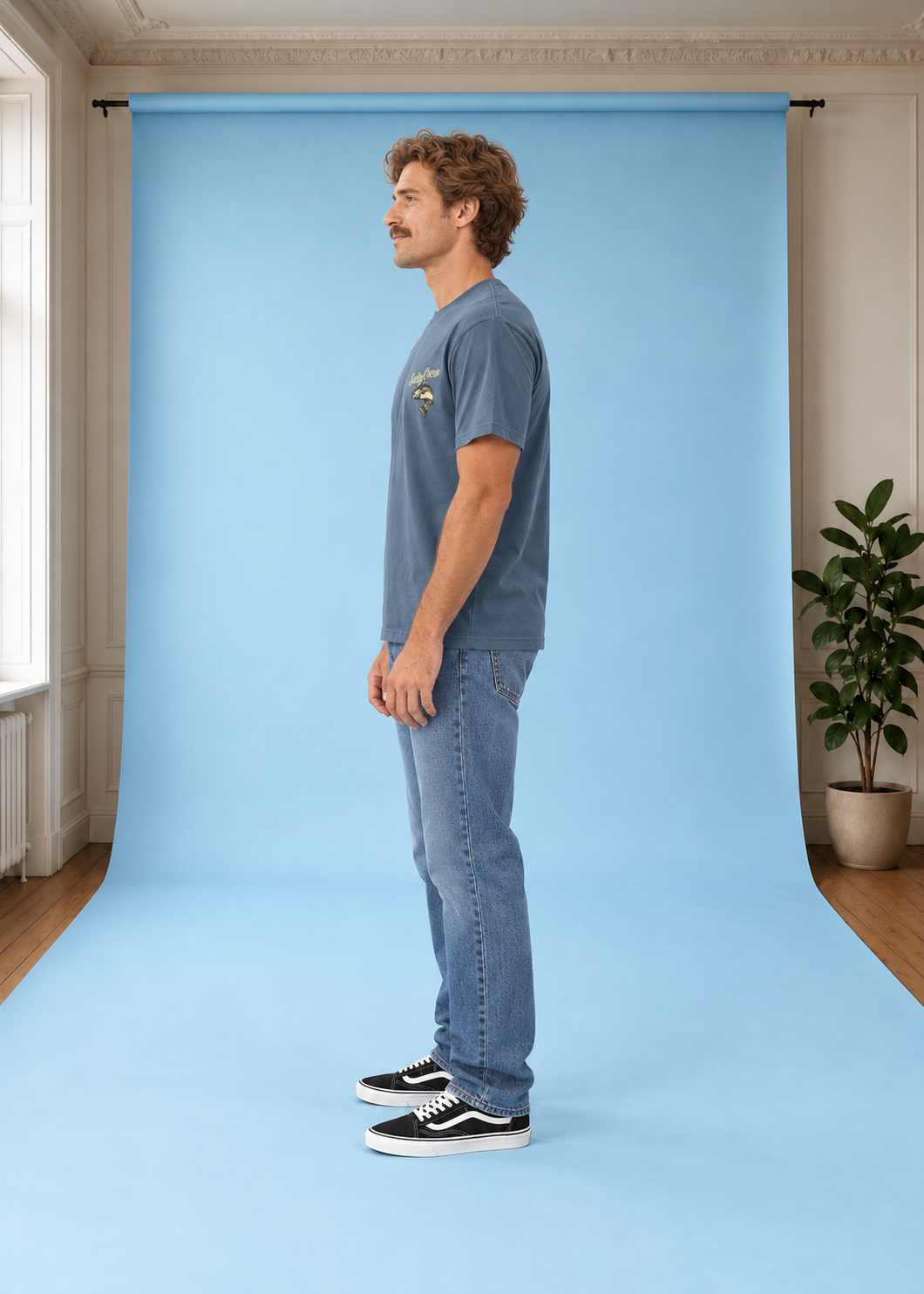 T-Shirt Striped Ss Tee Slate