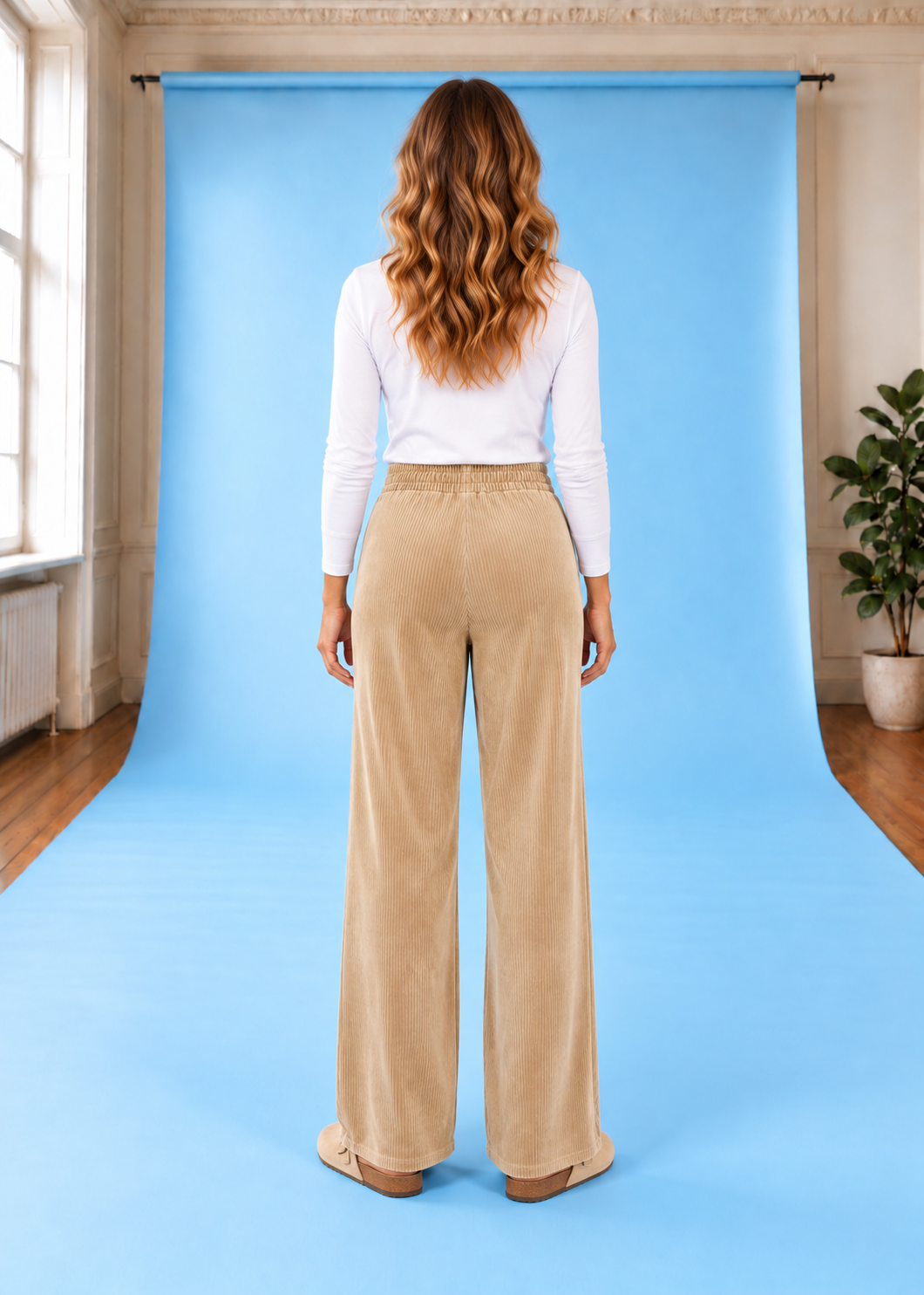 Velours-Cordhose Keep It Sunny Cobblestone