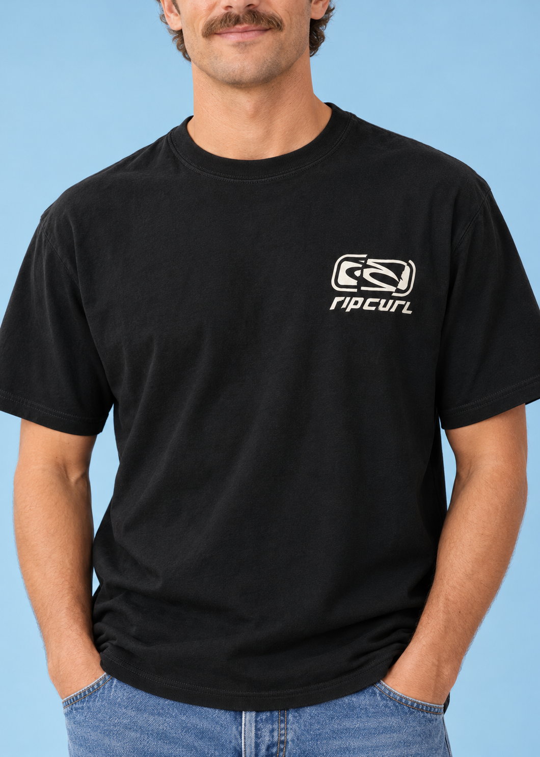 T-Shirt Loose-Fit Archive Ripped Black