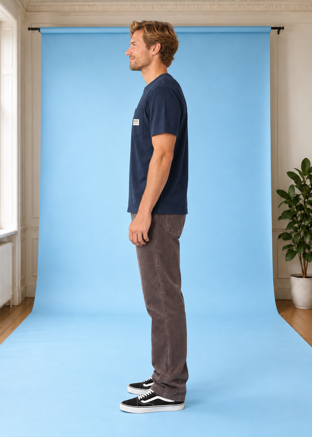 Relaxed T-Shirt Pacific Rinse Pocket DarkNavy