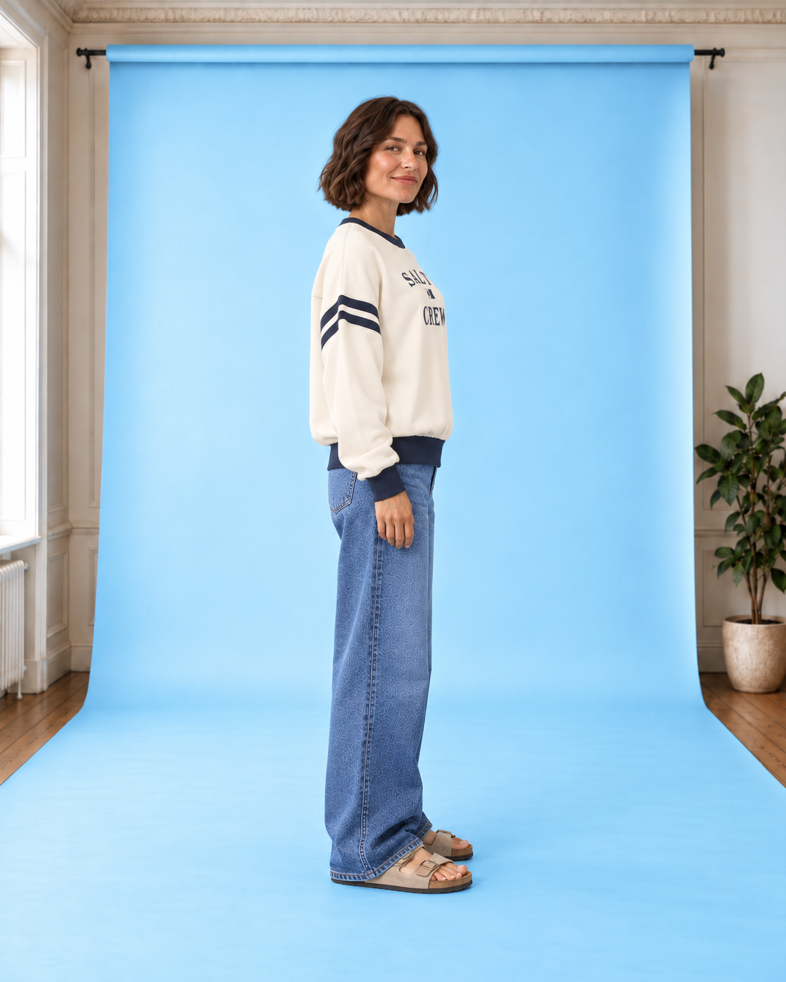 Sweatshirt Maritime Crew OffWhite