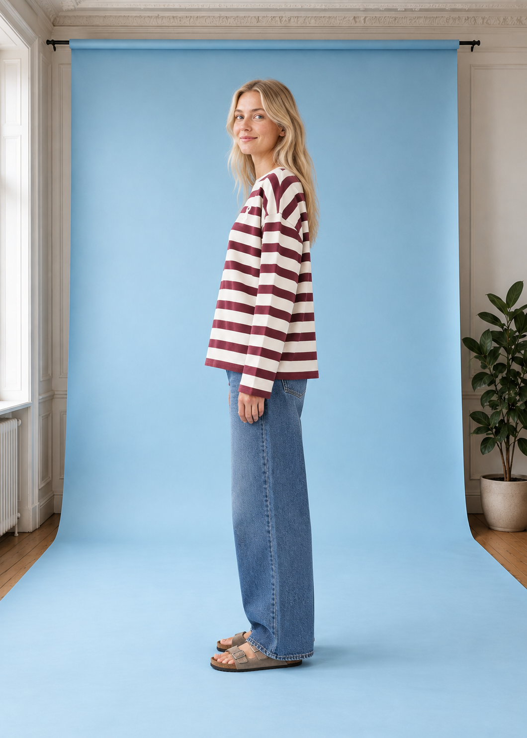 Sweatshirt ICONIC Å FRANKAA UndyedVelvetRed