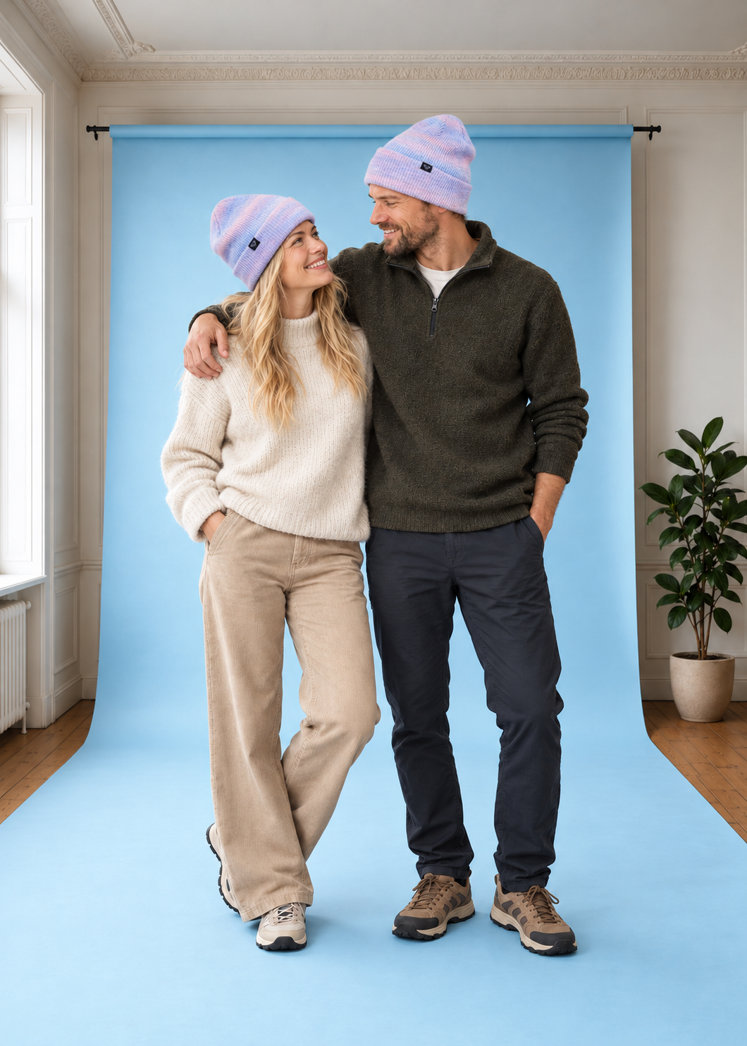 Ice Blossom Beanie DahliaPurple