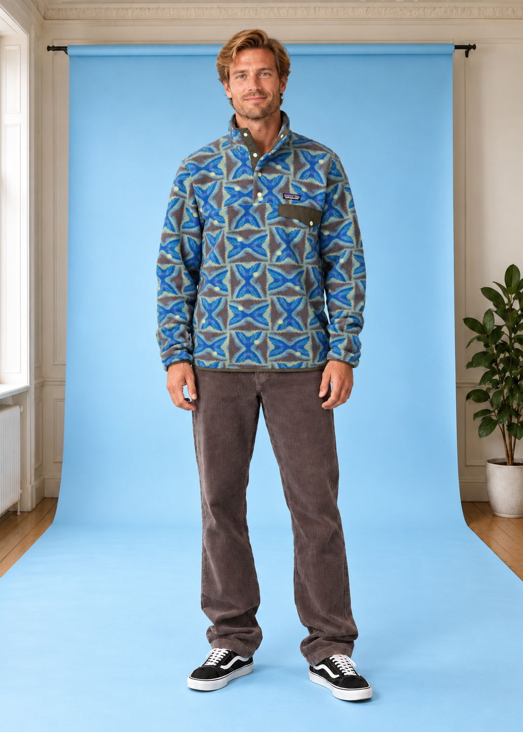 Men's Lightweight Synchilla® Snap-T® Fleece Pullover Deep Freeze/Forge Grey